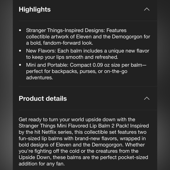 Stranger Things LIMITED Ed. Bracelet & Lip Gloss Set, Mini Balms & 8 Piece Balms - Picture 7 of 8